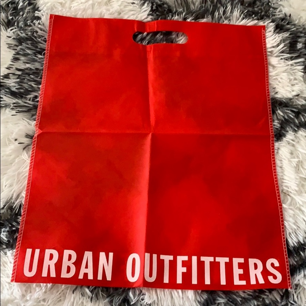 Red Urban Outfitters reusable shopping tote